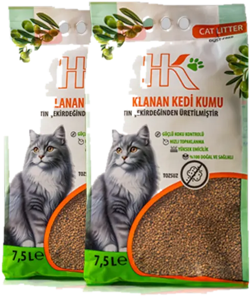 HK Cat Litter zeytin çekirdeği kedi kumu paketi