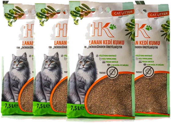 HK Cat Litter zeytin çekirdeği kedi kumu paketi