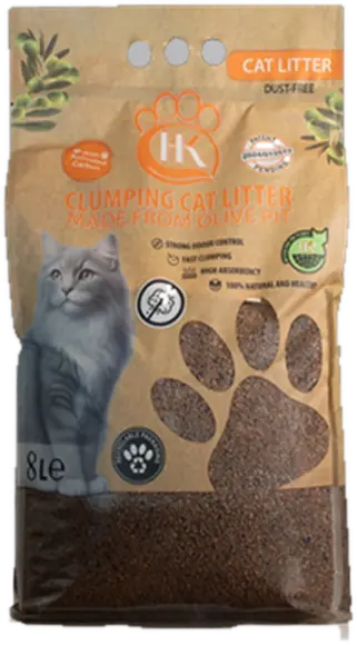 HK Cat Litter zeytin çekirdeği kedi kumu paketi