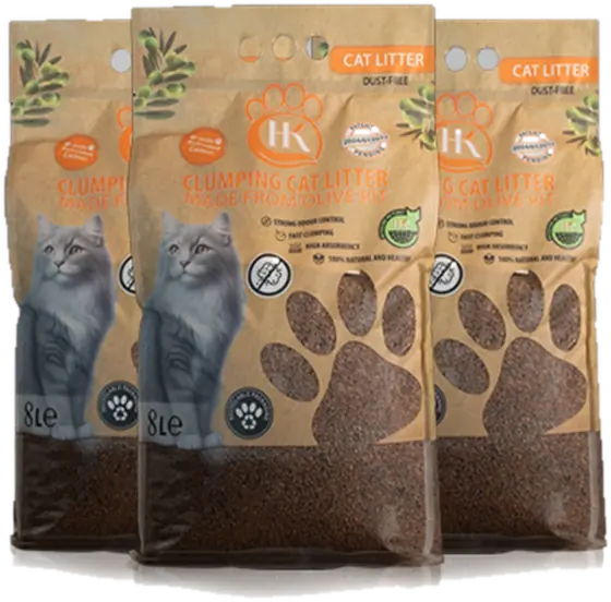 HK Cat Litter zeytin çekirdeği kedi kumu paketi