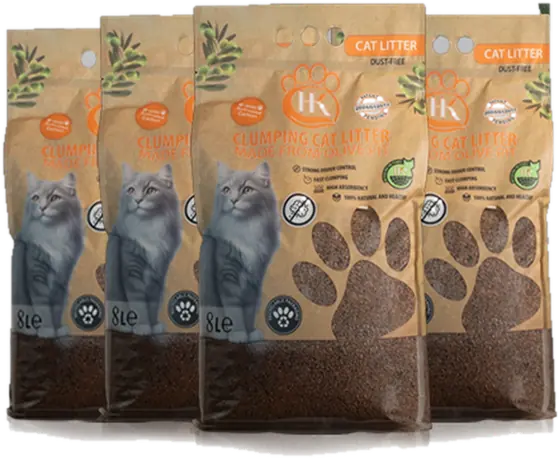 HK Cat Litter zeytin çekirdeği kedi kumu paketi